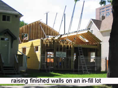 raising finished walls